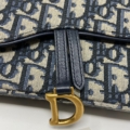 Pochette Saddle -Dior- Staffa con motivo "D"