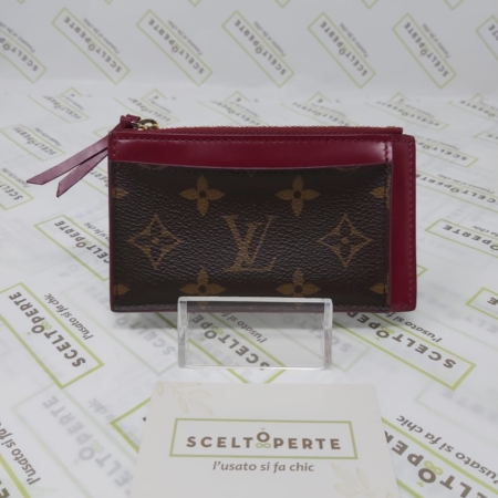 Portacarte con zip Monogram Fucsia - Louis Vuitton - fronte